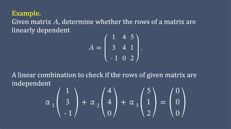 Definition 9. . Linear independence calculator with solution